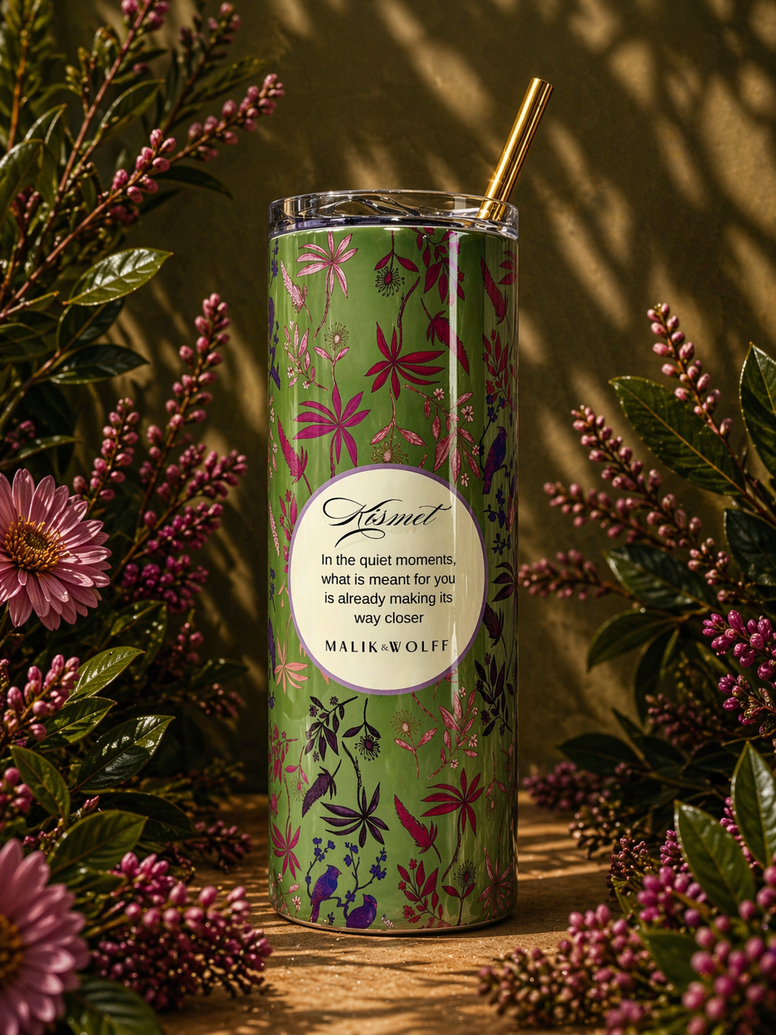 Kismet Tumbler — Botanical Bird Collection by Malik & Wolff