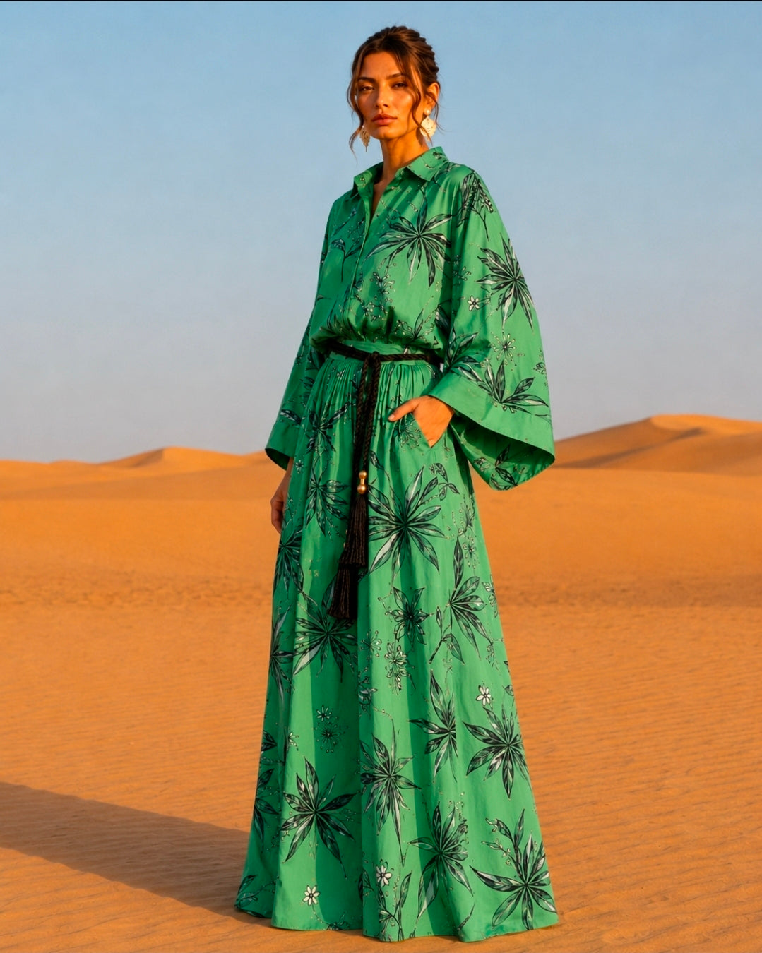 Singapore Botanica Shirt & Skirt Set