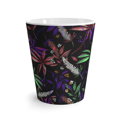 Latte Mug, Singapore Botanics Inspired Gift for Her, Birthday Coffee Cup, Teacher Appreciation Present, Unique Kitchen Decor