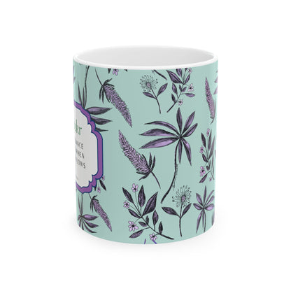 Ceramic Mug, Arabic Word 'SHUKR' Gratefulness Thanks, Original Artwork by Malik and Wolff, Coffee Cup, Tea Mug, Thankful Gift, Gratitude