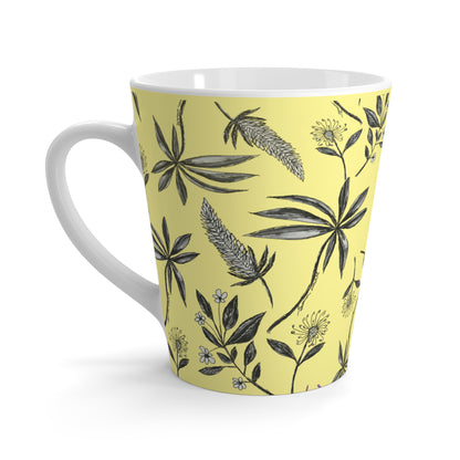Yellow Singapore Botanics Coffee Mug - Unique Coffee Lover Gift for Birthday, Teachers, Galentine's Day, Ramadan, Eid Luxury Gifting