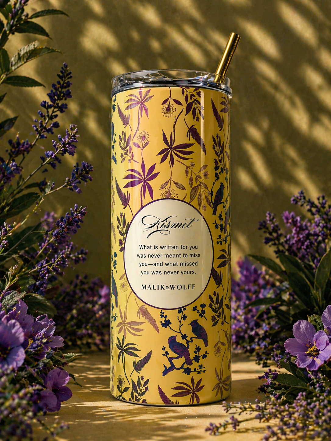 Kismet Tumbler — Botanical Bird Collection by Malik & Wolff