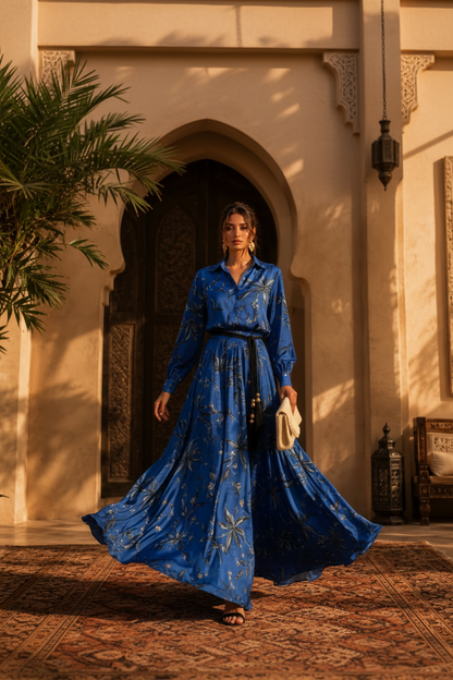 Botanica Blue Skirt Set