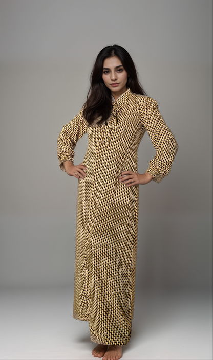 IZAMAL A-Line Dress with Necktie