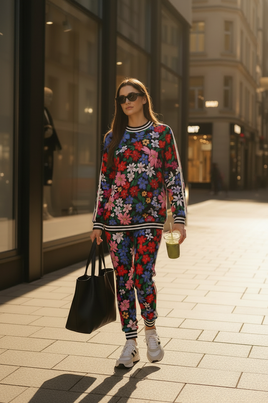 floral sporty co ord set