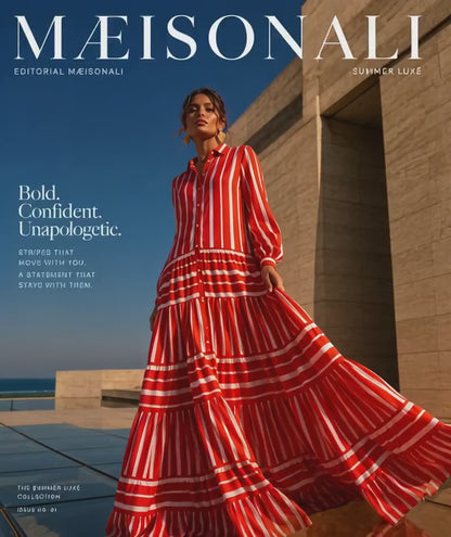 Crimson Riviera Maxi Dress