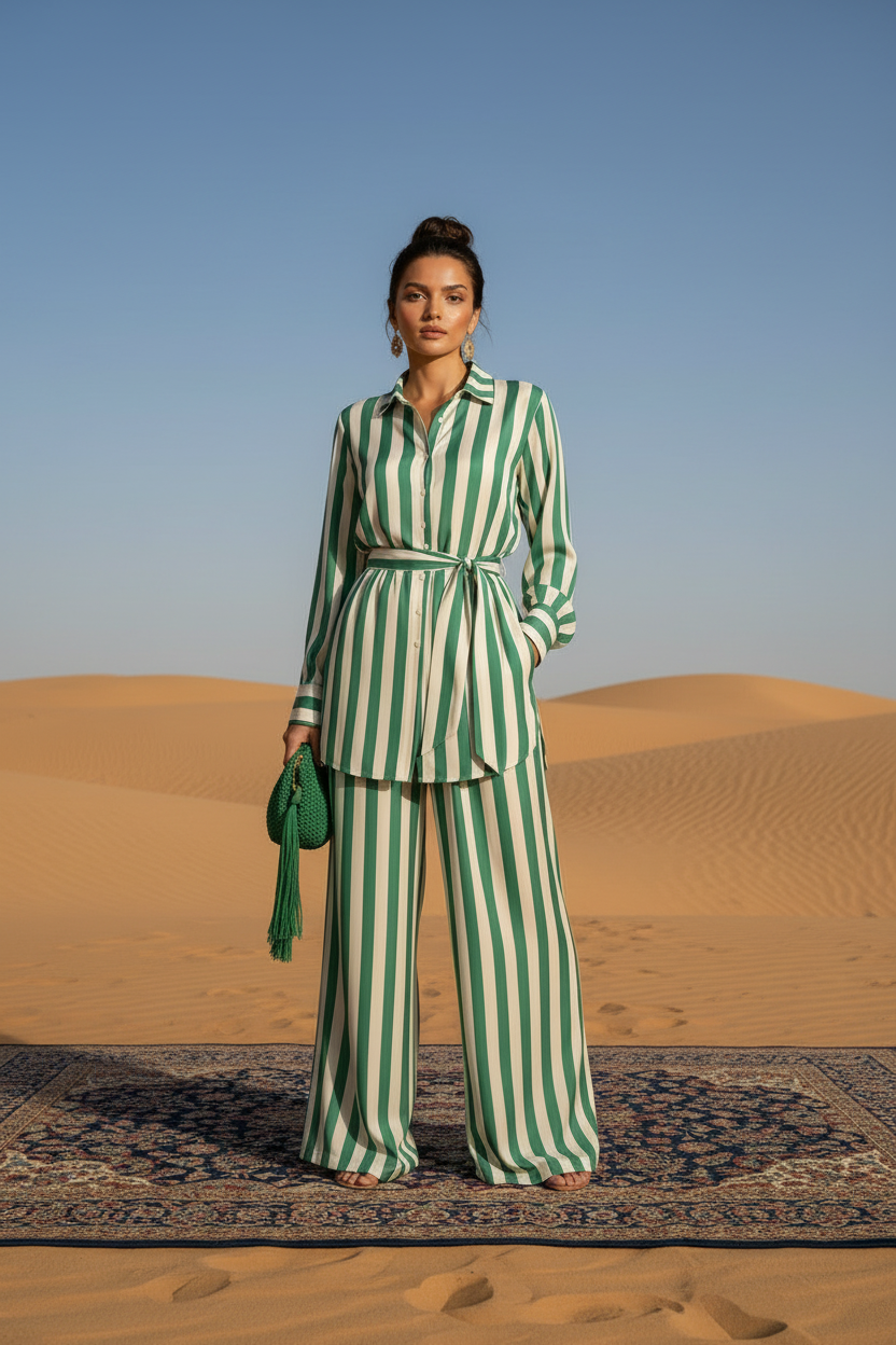 The Jade Stripe Set